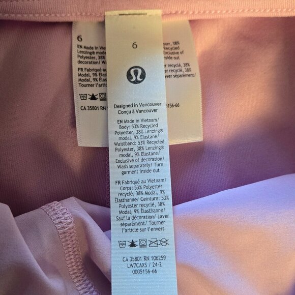 NWT Lululemon Softstreme High-Rise Short 4" - 6 Vitapink - Picture 5 of 8